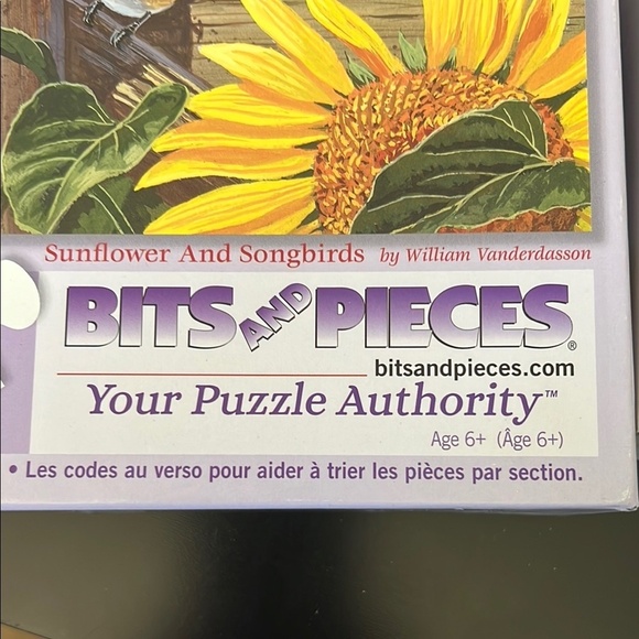 Sunflower and Songbirds Puzzle by - Red and Yellow - Picture 2 of 3